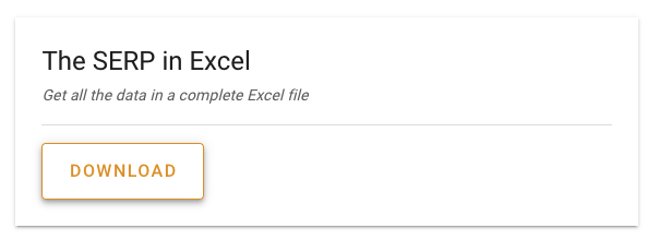 Download the SERP in Excel
