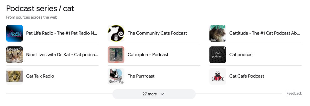 podcast serp results