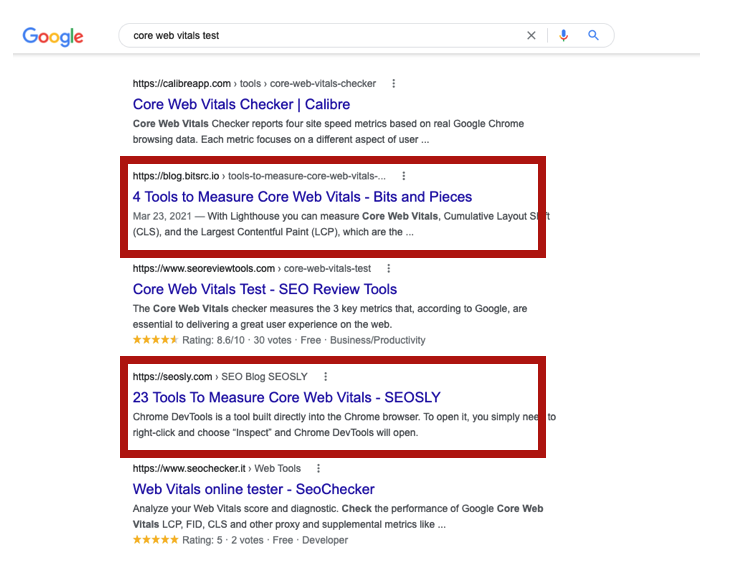 analyse the serp to understand the search intent
