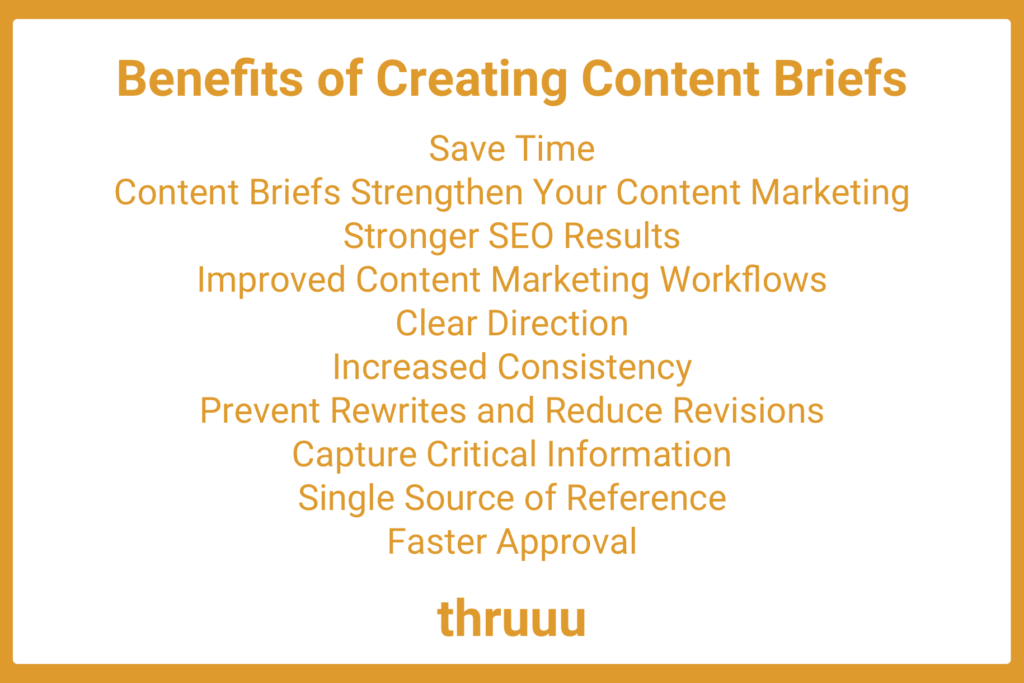 Why Are Content Briefs Important - Benefits