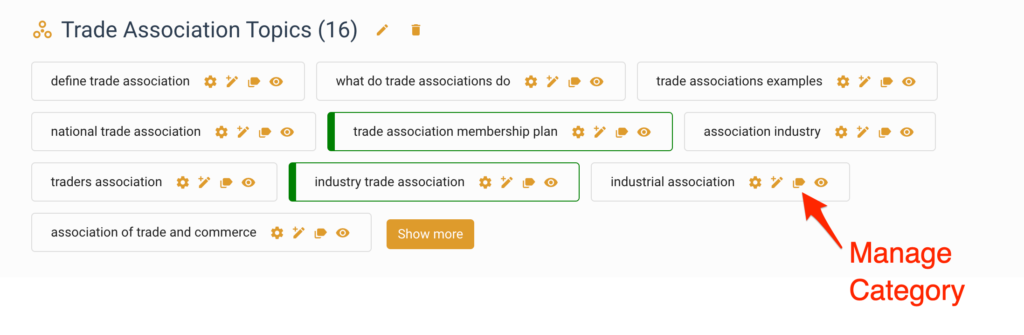 Assign a cluster to another category