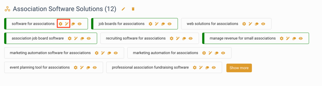 Analyse cluster content and create a brief