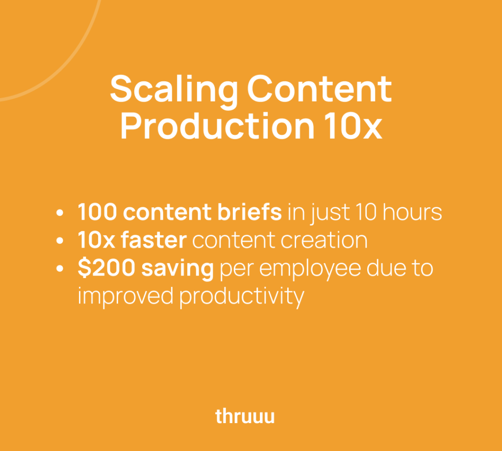 scaling content production with thruuu