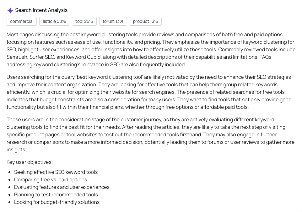 Analyze Search Intent and Summarize Pages with thruuu
